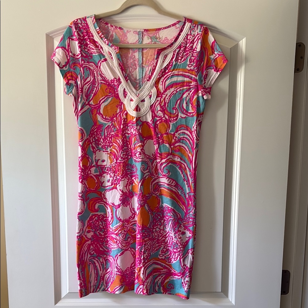 Lilly Pulitzer Pink and Blue Floral Dress